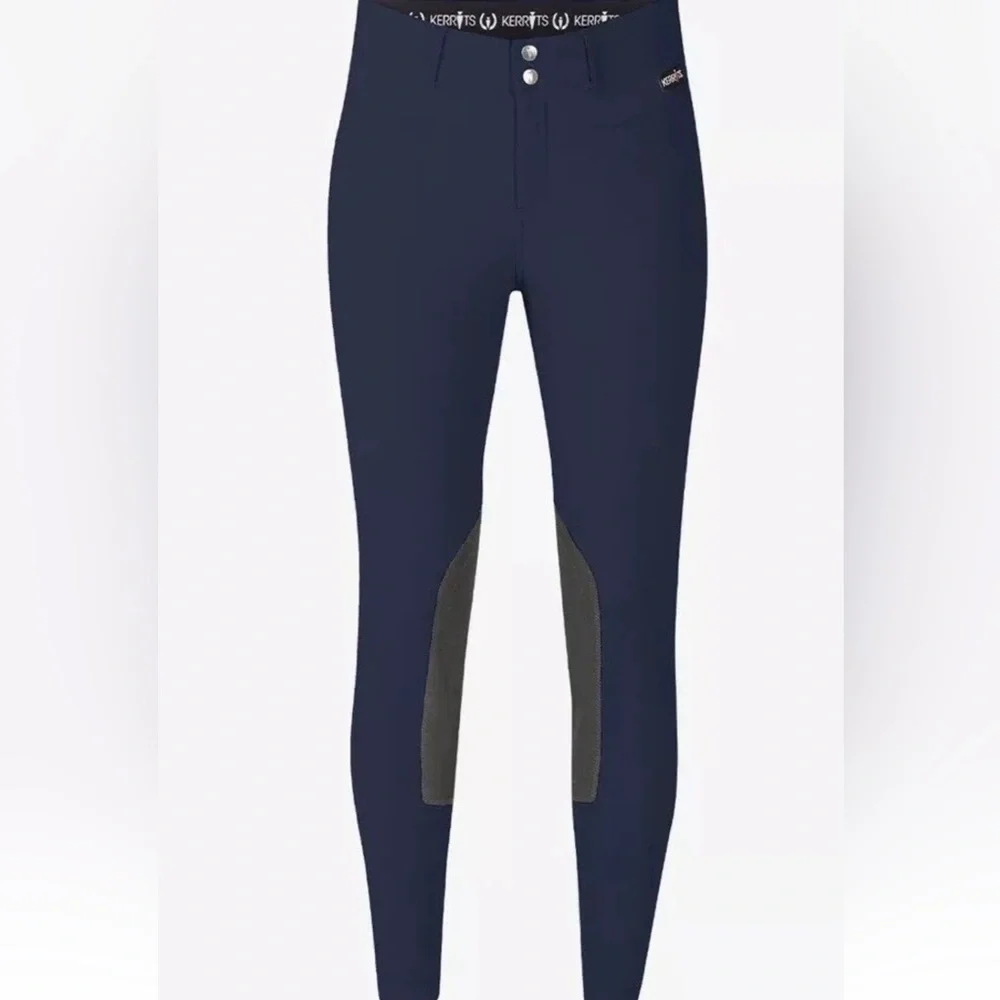 KERRITS Crossover II Knee Patch Riding Breech, Navy New Kids Large